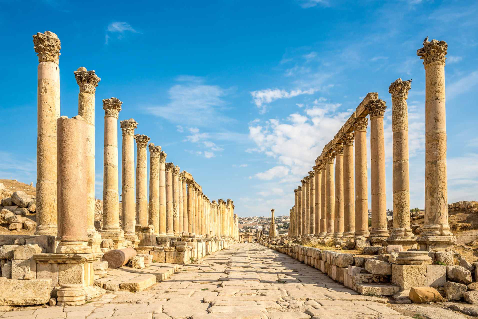 colonnes-jerash-jordanie